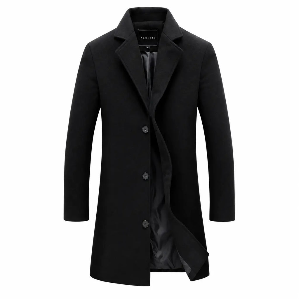 Wool Blend Long Coat