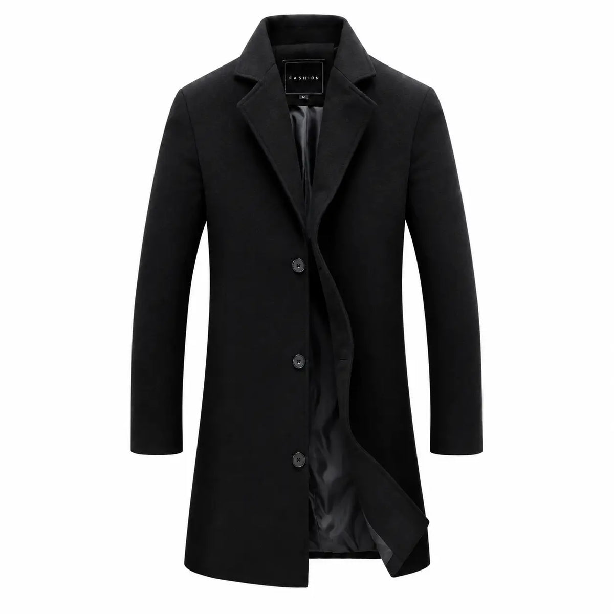 Wool Blend Long Coat