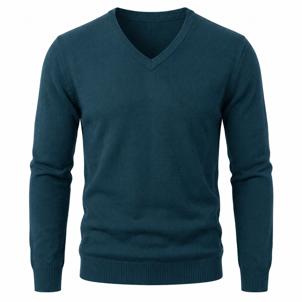 Men’s V-Neck Knit Jumper
