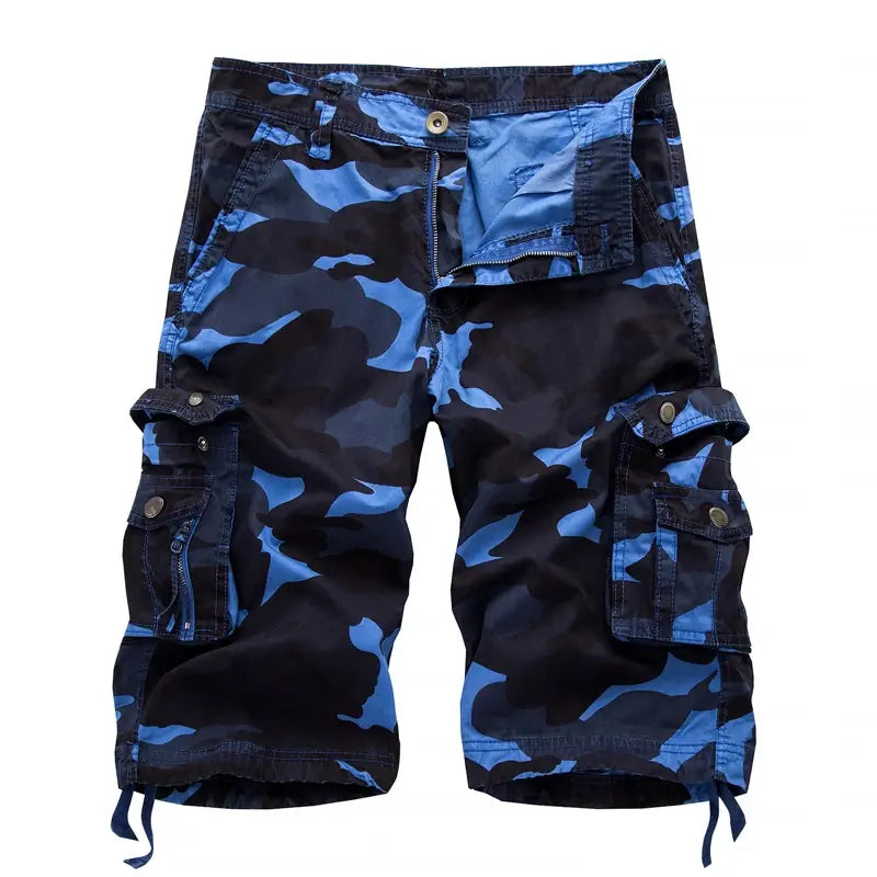 Men’s Camo Cargo Shorts – Tactical Multi-Pocket Camouflage Shorts