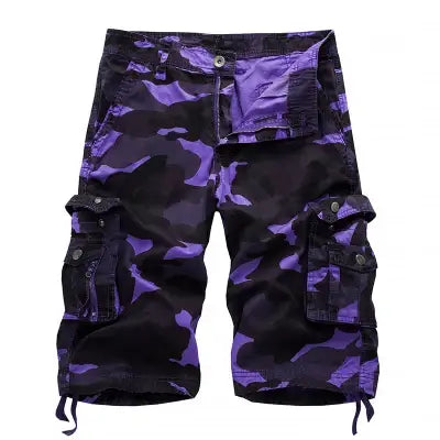 Men’s Camo Cargo Shorts – Tactical Multi-Pocket Camouflage Shorts