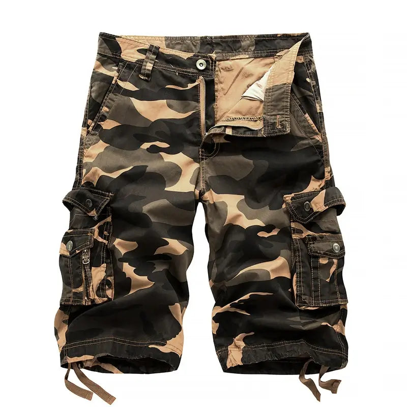 Men’s Camo Cargo Shorts – Tactical Multi-Pocket Camouflage Shorts