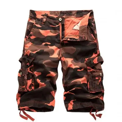 Men’s Camo Cargo Shorts – Tactical Multi-Pocket Camouflage Shorts