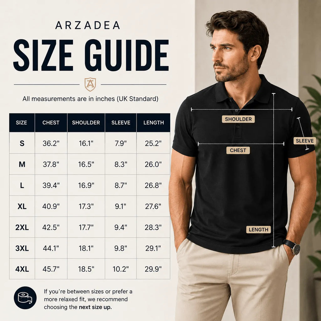 Arzadea Men’s Summer Polo — All-Day Style