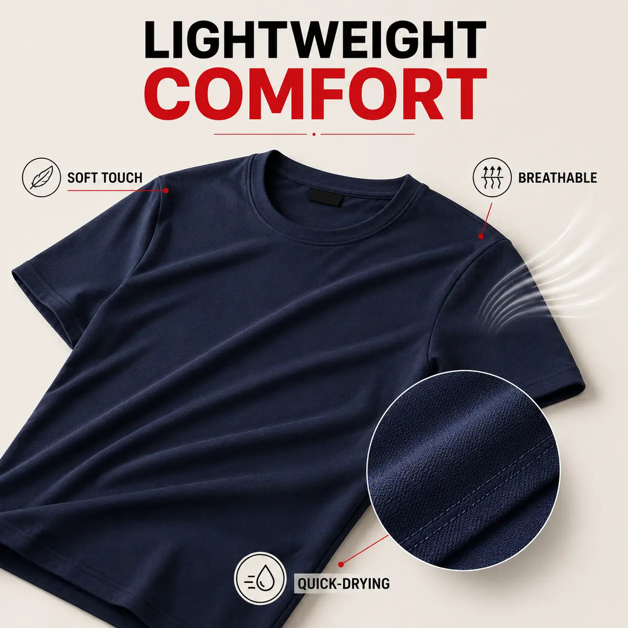 Men’s Versatile Everyday T-Shirt — Lightweight & Breathable