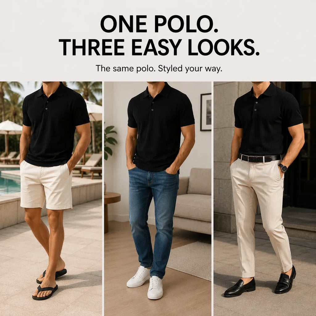 Arzadea Men’s Summer Polo -  All-Day Style