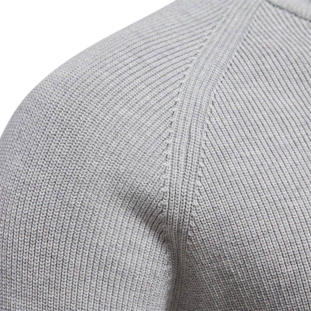 Men’s Zip-Up Knit Cardigan