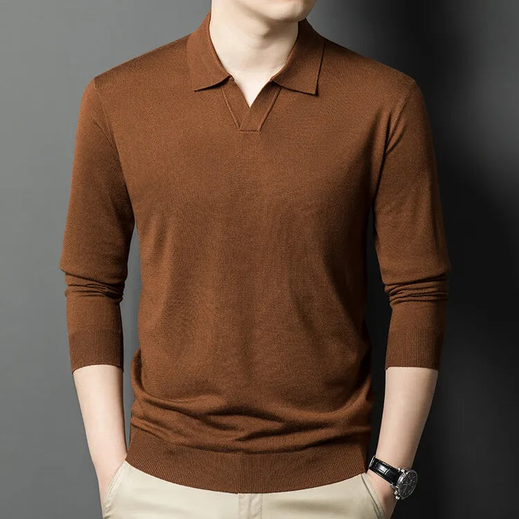 Men’s V-Neck Wool Sweater