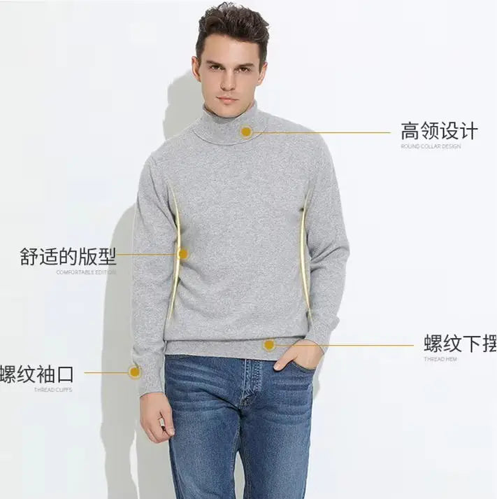 Men’s Cashmere Blend Turtleneck.