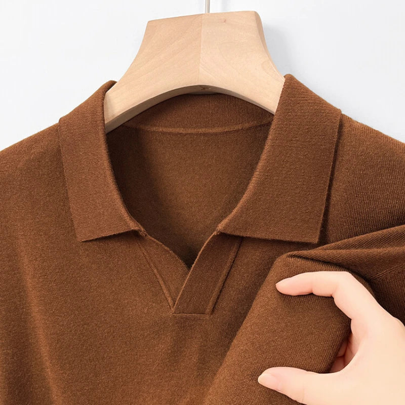 Men’s V-Neck Wool Sweater