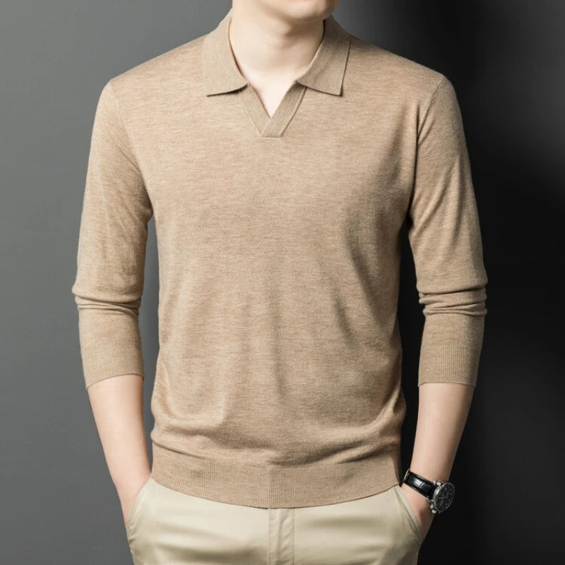 Men’s V-Neck Wool Sweater