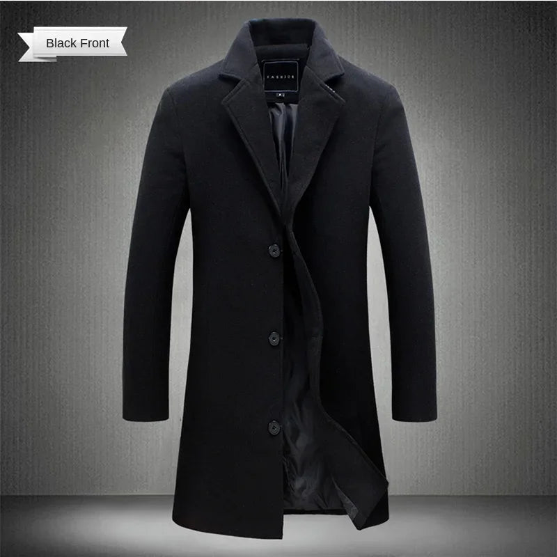 Wool Blend Long Coat