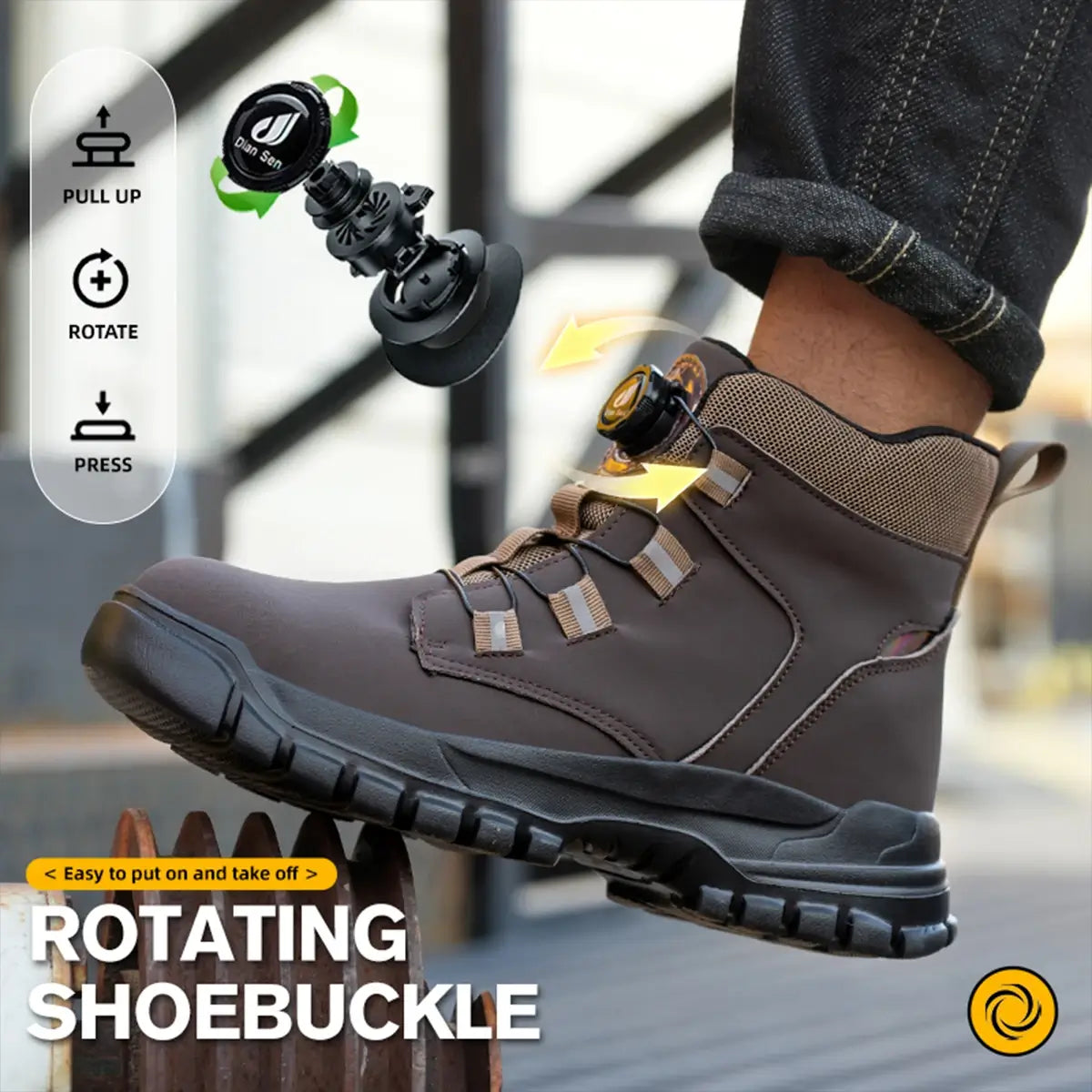 Waterproof Safety Work Boots - Feet Dry and Protected.