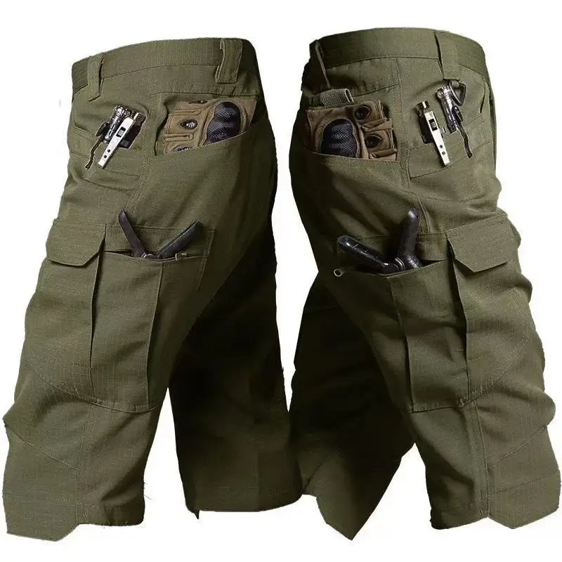 Men’s Ripstop Tactical Shorts – Outdoor Multi-Pocket Summer Shorts