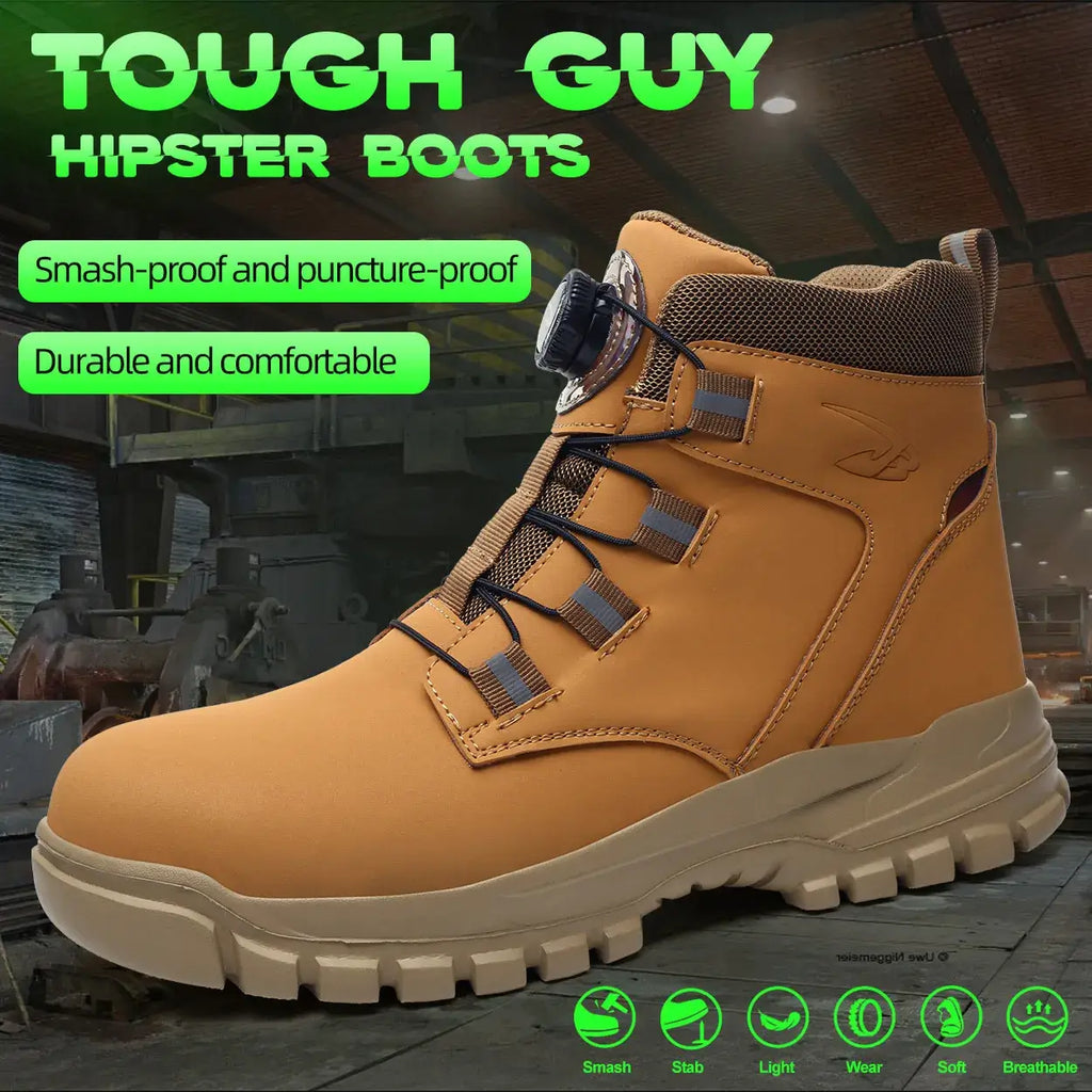 Waterproof Safety Work Boots - Feet Dry and Protected.