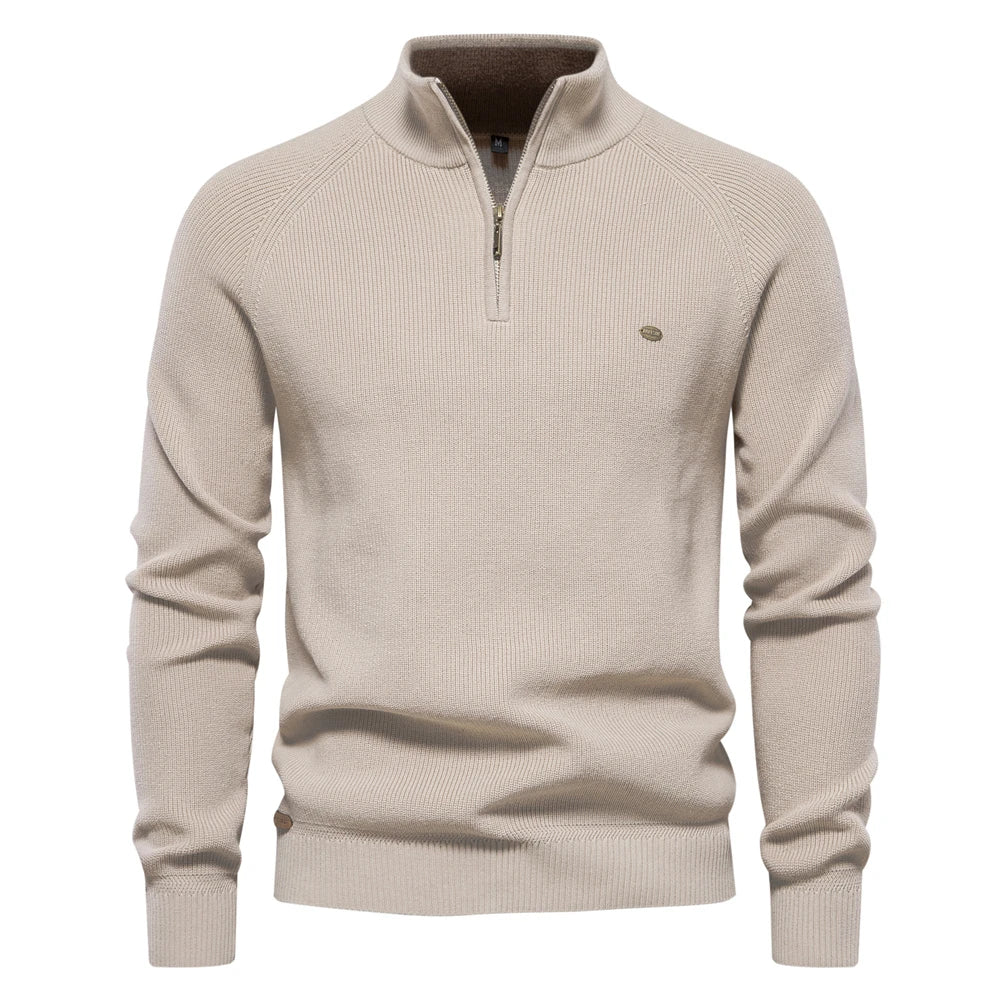 Men’s Zip-Up Knit Cardigan