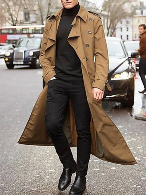 British Style Long Trench Coat