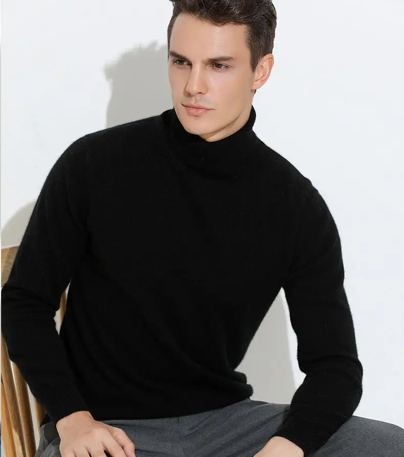 Men’s Cashmere Blend Turtleneck.
