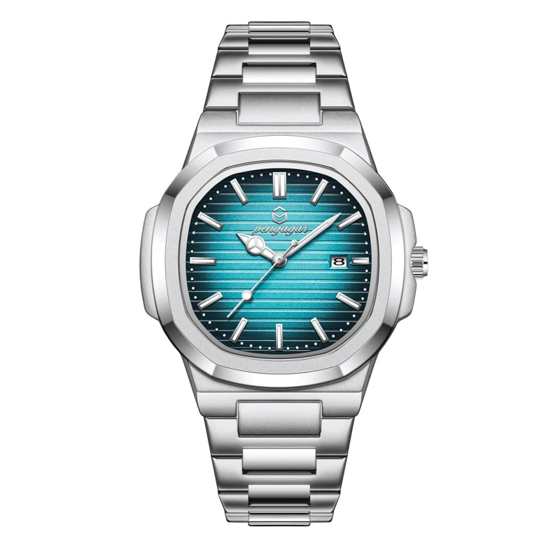 Square Stainless Steel Military Watch