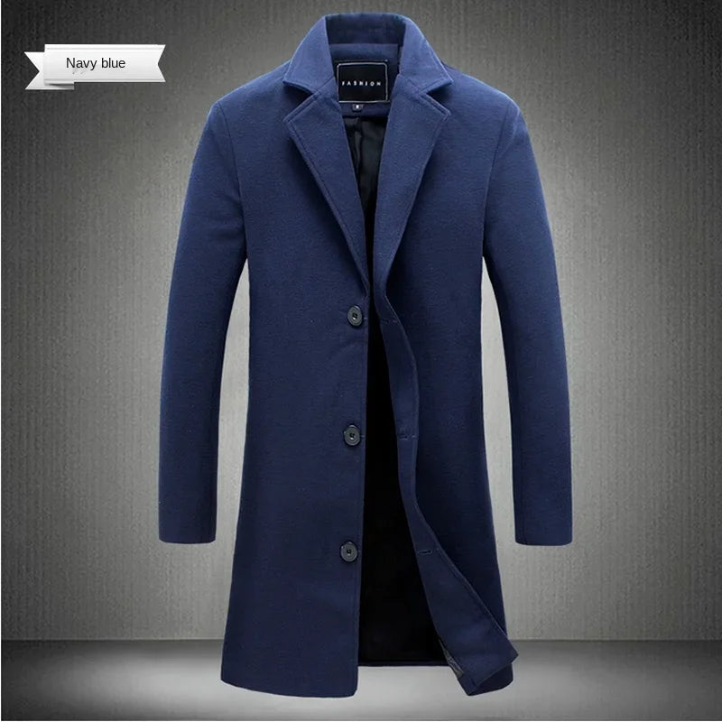 Wool Blend Long Coat