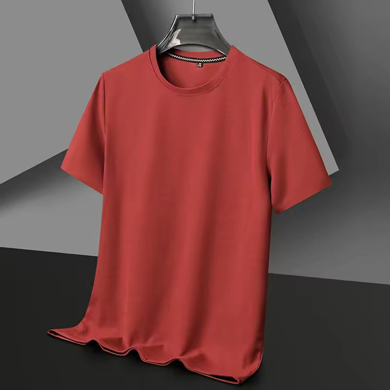Men's Lightweight Breathable T-Shirt in Red