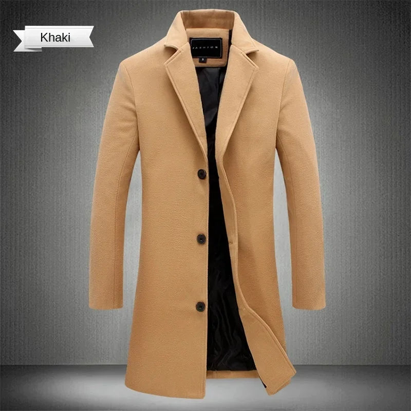 Wool Blend Long Coat