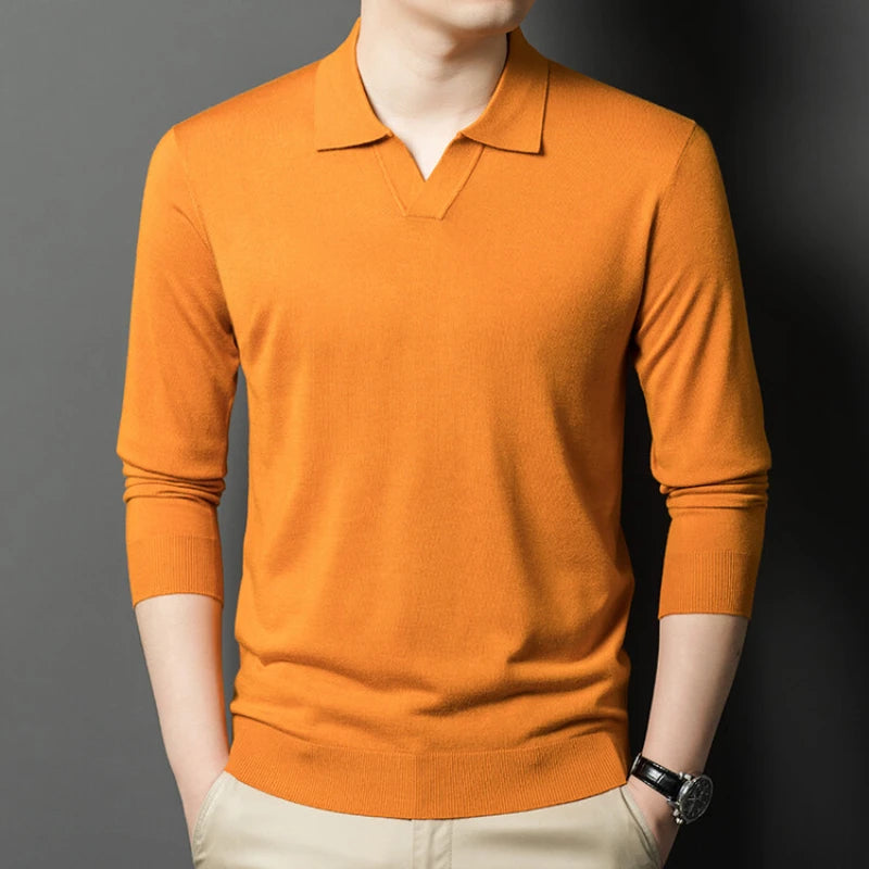 Men’s V-Neck Wool Sweater