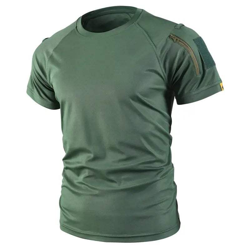 Men’s Quick-Dry Tactical Shirt – Breathable Stretch Tee for Outdoor Activities
