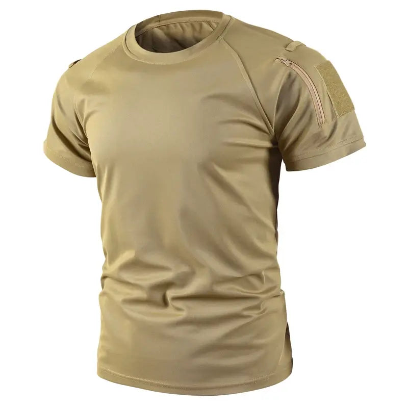 Men’s Quick-Dry Tactical Shirt – Breathable Stretch Tee for Outdoor Activities