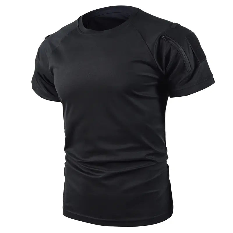 Men’s Quick-Dry Tactical Shirt – Breathable Stretch Tee for Outdoor Activities