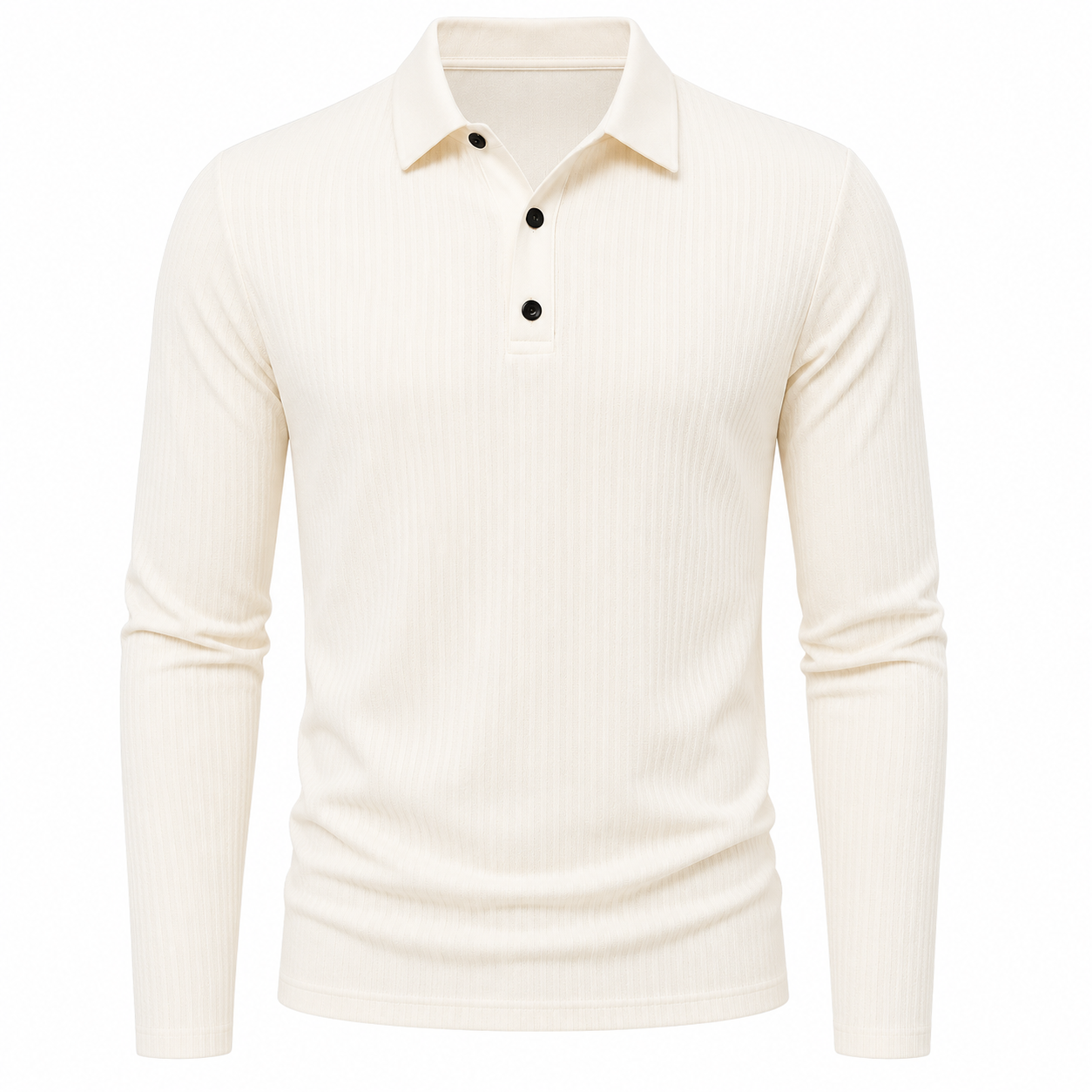 Men’s Long Sleeve Smart Casual Polo Shirt