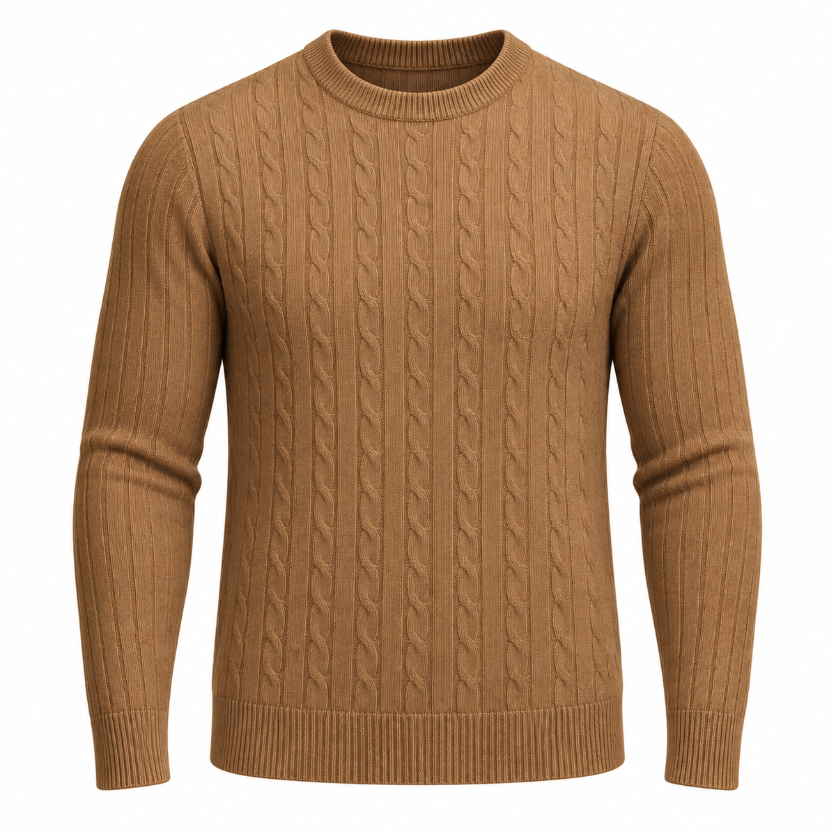 Men’s Cable Knit Crewneck Sweater
